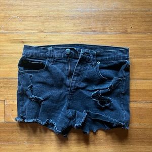 AERO Cheeky Black Shorts